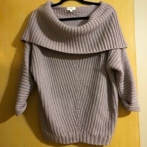 Chunky off the shoulder sweater